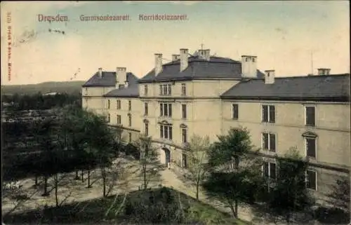 Ak Dresden Neustadt, Garnisonlazarett, Korridorlazarett