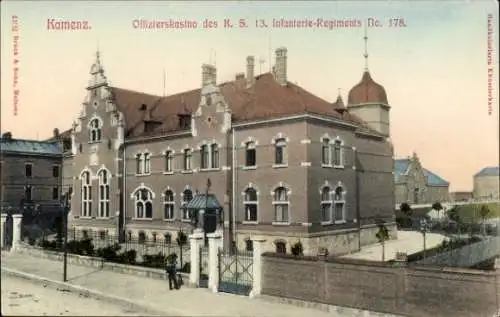 Ak Kamenz in Sachsen, Offizierskasino des K.S. 13. Infanterie-Regiments No. 178