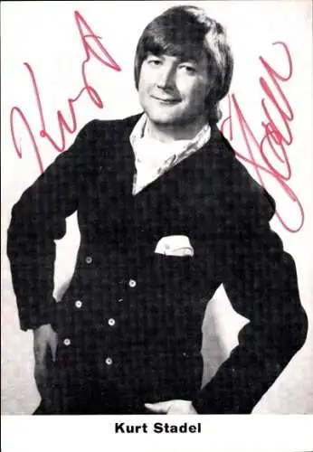 Ak Sänger Kurt Stadel, Portrait, Stimmenimitator, Autogramm