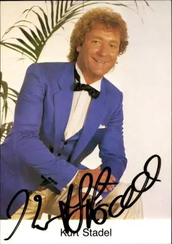 Ak Sänger Kurt Stadel, Portrait, Stimmenimitator, Autogramm