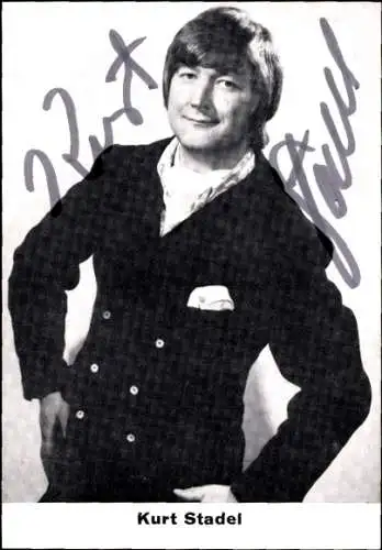 Ak Sänger Kurt Stadel, Portrait, Stimmenimitator, Autogramm