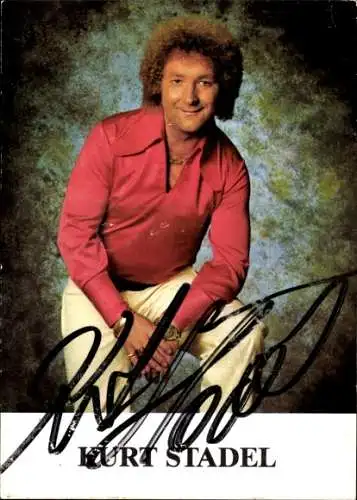 Ak Sänger Kurt Stadel, Portrait, Stimmenimitator, Autogramm