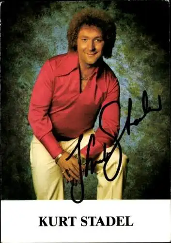 Ak Sänger Kurt Stadel, Portrait, Stimmenimitator, Autogramm