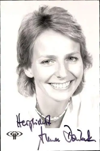 AK Schauspieler Anna Doubek, Portrait, Autogramm