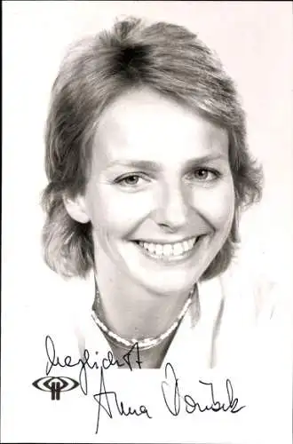 AK Schauspieler Anna Doubek, Portrait, Autogramm