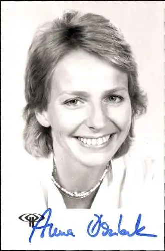 AK Schauspieler Anna Doubek, Portrait, Autogramm