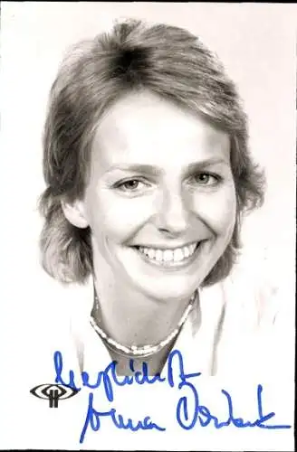 AK Schauspieler Anna Doubek, Portrait, Autogramm