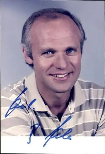 AK Schauspieler Bernd Heller, Portrait, Autogramm