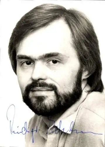 AK Schauspieler Rüdiger Edelmann, Portrait, Autogramm