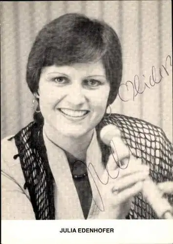 Ak Schauspielerin Julia Edenhofer, Portrait, Autogramm