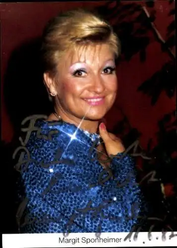 AK Schauspielerin Margit Sponheimer, Portrait, Autogramm