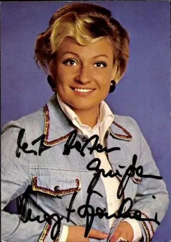 AK Schauspielerin Margit Sponheimer, Portrait, Autogramm