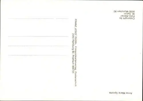 Ak Schauspielerin Anne-Marie Sprotte, Portrait, Autogramm