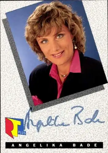 Ak Schauspielerin Angelika Bade, Portrait, RTL, Autogramm