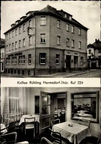 Ak Hermsdorf in Thüringen, Kaffee Rühling