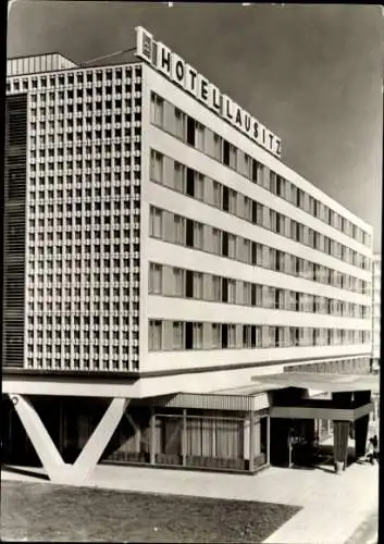 Ak Cottbus in der Niederlausitz, Hotel Lausitz, Außenansicht