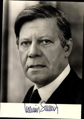 Ak Helmut Schmidt, Bundeskanzler, SPD, Portrait