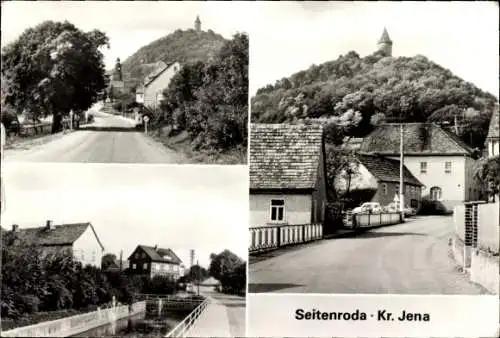 Ak Seitenroda in Thüringen, Teilansichten, Leuchtenburg, Straßenpartie