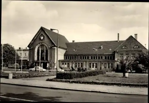 Ak Köthen in Anhalt, Bahnhof