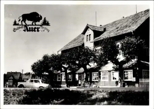 Ak Auer Moritzburg in Sachsen, Gasthof Auer, Außenansicht