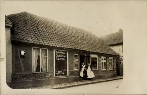 Foto Ak Ahrensburg in Holstein, Delikatessen Geschäft, Kolonialwarenhandlung