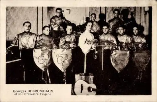 Ak Georges Desrumeaux et son Orchestre Tzigane, Zigeuner-Orchester