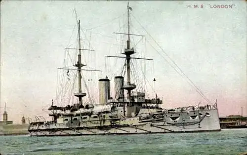 Ak Britisches Kriegsschiff, HMS London