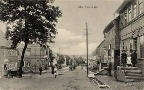 Ak Oberweissbach im Thüringer Wald, Straßenpartie, Kinder