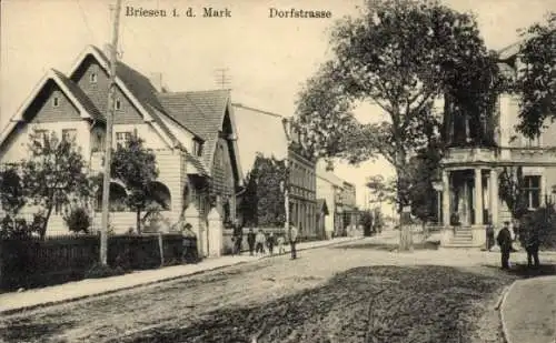 Ak Briesen in der Mark, Dorfstraße