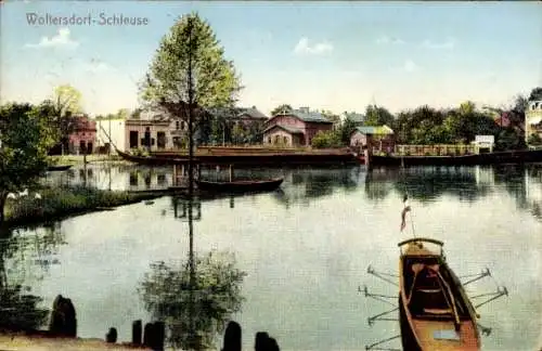 Ak Woltersdorf bei Berlin, Woltersdorfer Schleuse