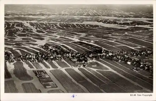 Ak Broek in Waterland Nordholland Niederlande, Luchtfoto