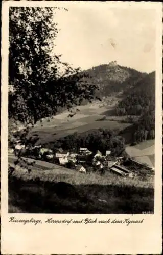 Ak Sobieszów Hermsdorf Kynast Jelenia Góra Hirschberg im Riesengebirge, Zamek Chojnik, Burg Kynast