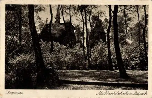 Ak Katowice Kattowitz Oberschlesien, alte Kirche im Südpark