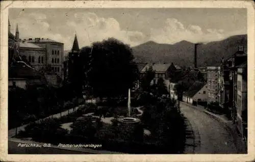 Ak Paczków Patschkau Oberschlesien, Promenadenanlagen