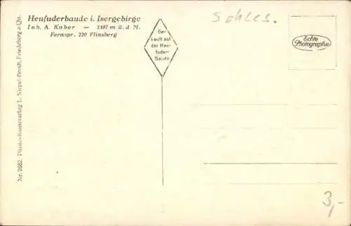 Ak Świeradów Zdrój Bad Flinsberg Isergebirge Schlesien, Heufuderbaude, Hirsche