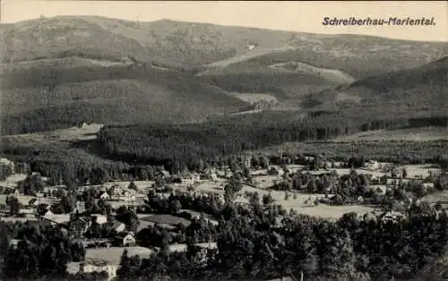 Ak Marienthal Szklarska Poręba Schreiberhau Riesengebirge Schlesien, Gesamtansicht