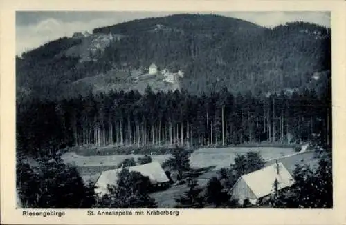 Ak Riesengebirge Schlesien, Forsthaus St. Anna Kapelle, Kräberberg