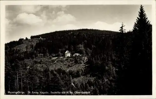 Ak Sosnówka Seidorf Podgórzyn Giersdorf Riesengebirge Schlesien, St Annakapelle