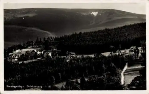 Ak Karpacz Górny Brückenberg Krummhübel Riesengebirge Schlesien, Gesamtansicht