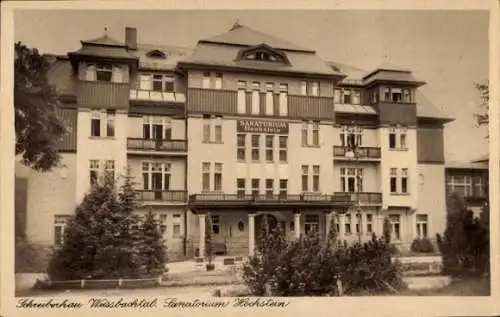 Ak Weißbachtal Szklarska Poręba Schreiberhau Riesengebirge Schlesien, Sanatorium Hochstein