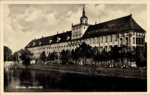 Ak Wrocław Breslau Schlesien, Universität