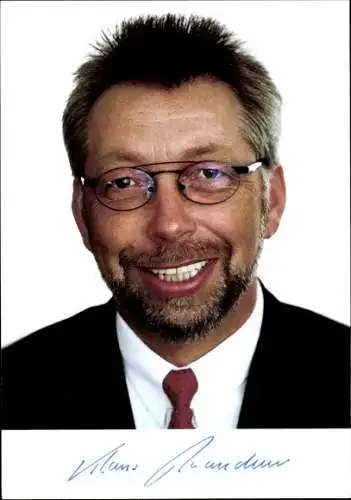 Foto Portrait Klaus Brandner, Mdb SPD, Autogramm