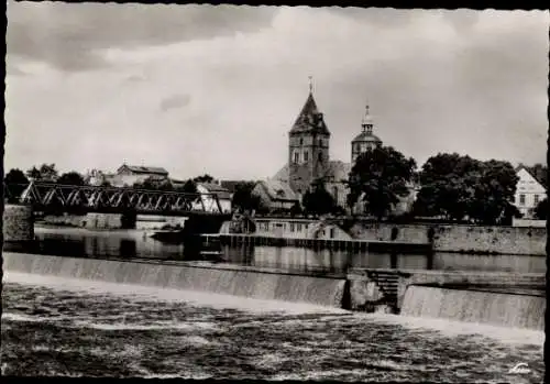 Ak Hameln an der Weser Niedersachsen, Wehr, Münsterkirche