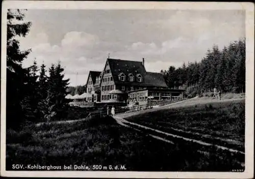 Ak Dahle Altena im Sauerland, Kohlberghaus, Außenansicht