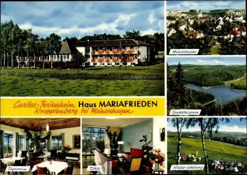 Ak Kropplenberg Meinerzhagen im Sauerland, Caritas-Ferienheim Haus Mariafrieden, Tagesraum