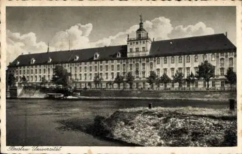 Ak Wrocław Breslau Schlesien, Universität