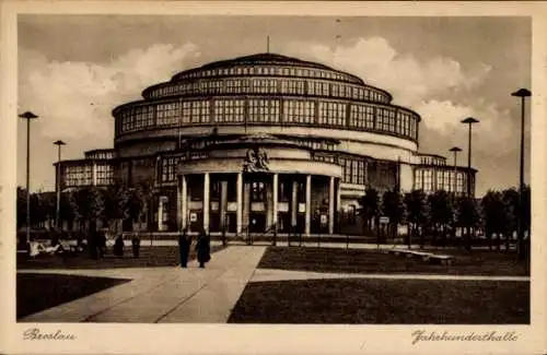 Ak Wrocław Breslau Schlesien, Jahrhunderthalle