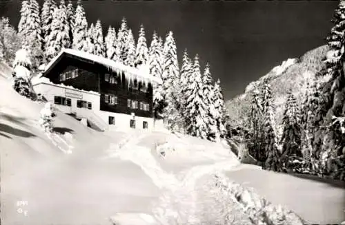 Ak Schliersee in Oberbayern, Pension Haus Sonnwendblick, Winter