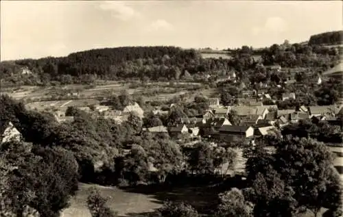 Ak Wippra Sangerhausen am Harz, Blick vom Brauberg, Gesamtansicht