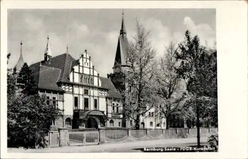 Ak Bernburg an der Saale Salzlandkreis, FDGB Kuranstalt